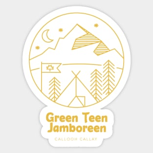 Green Teen Jamboreen Sticker